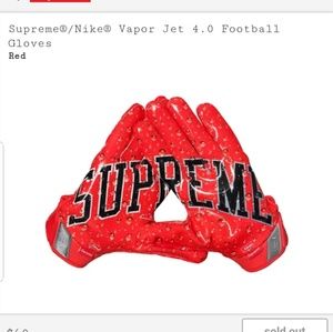 Supreme Nike Vapor Jet 4.0 Football Gloves